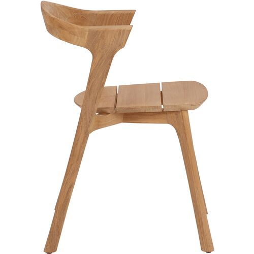Bok Outdoor Teak Dining Chair, Nautral 3 Bok Outdoor Teak Dining Chair, Nautral