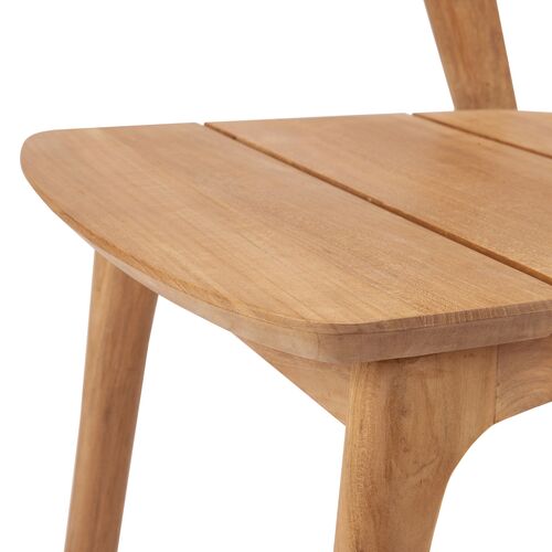 Bok Outdoor Teak Dining Chair, Nautral 4 Bok Outdoor Teak Dining Chair, Nautral