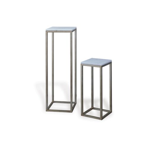 Asst. of 2 Drake Pedestals, Silver