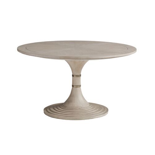 Malibu Topanga 54" Round Dining Table, Warm Taupe 1 Malibu Topanga 54" Round Dining Table, Warm Taupe