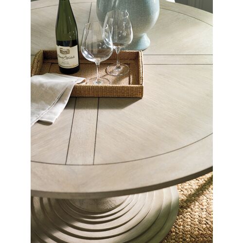 Malibu Topanga 54" Round Dining Table, Warm Taupe 3 Malibu Topanga 54" Round Dining Table, Warm Taupe