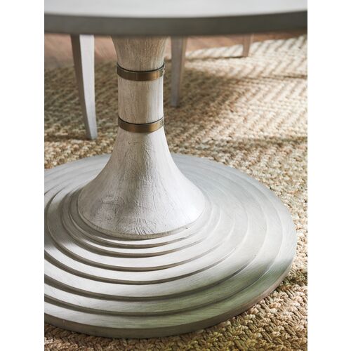 Malibu Topanga 54" Round Dining Table, Warm Taupe 6 Malibu Topanga 54" Round Dining Table, Warm Taupe
