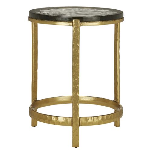 Acea Cast Glass Accent Table 1 Acea Cast Glass Accent Table