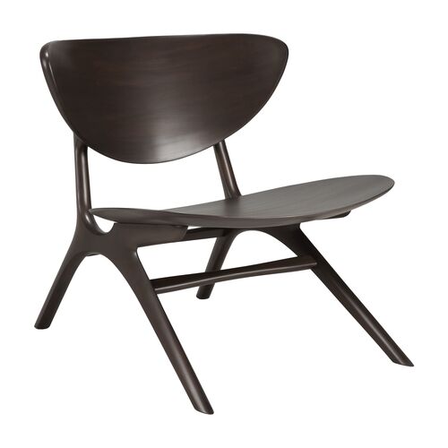 Eye Lounge Chair, Mahogany Dark Brown 1 Eye Lounge Chair, Mahogany Dark Brown