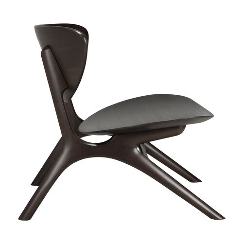 Eye Lounge Chair, Mahogany Dark Brown 3 Eye Lounge Chair, Mahogany Dark Brown