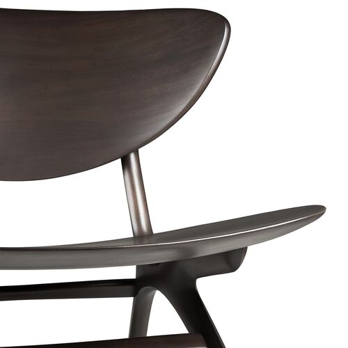 Eye Lounge Chair, Mahogany Dark Brown 7 Eye Lounge Chair, Mahogany Dark Brown