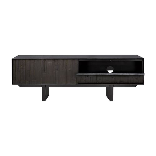 Mosaic 1-Drawer TV Cupboard, Teak Off Black 3 Mosaic 1-Drawer TV Cupboard, Teak Off Black