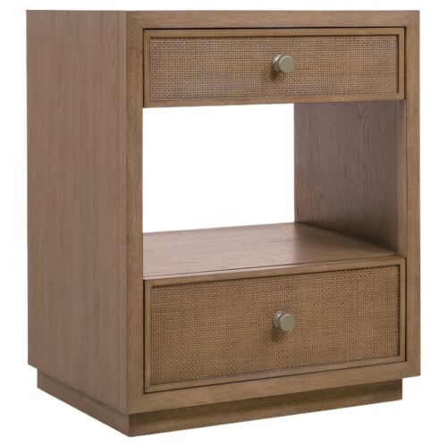 Sonnet 2-Drawer Cane Nightstand, Wren 1 Sonnet 2-Drawer Cane Nightstand, Wren