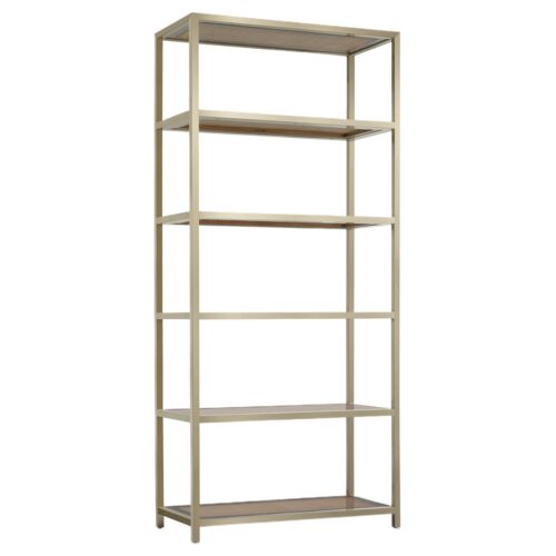 Melange Raising Cane 5-Shelf Iron Etagere, Silver 1 Melange Raising Cane 5-Shelf Iron Etagere, Silver