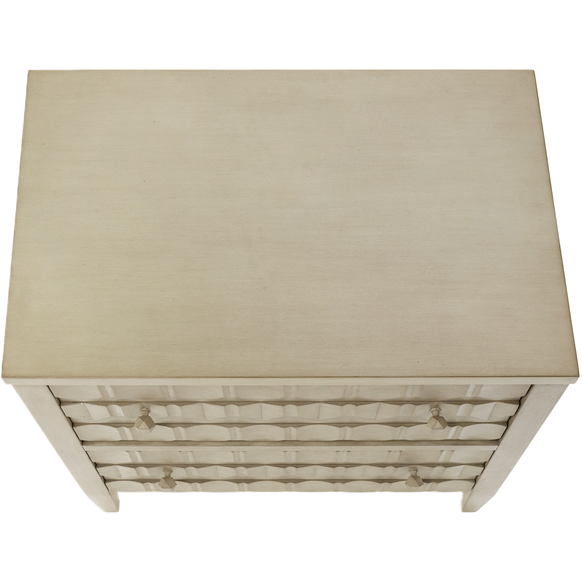 Scallop Chest, Gray Mahogany 5 Scallop Chest, Gray Mahogany
