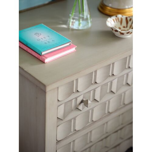 Scallop Chest, Gray Mahogany 9 Scallop Chest, Gray Mahogany
