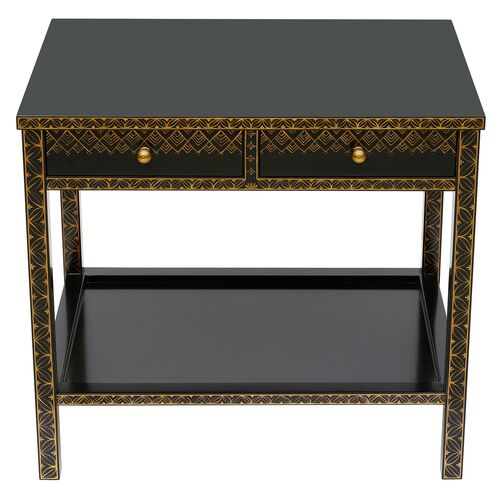 Percival Side Table, Black/Gold 4 Percival Side Table, Black/Gold