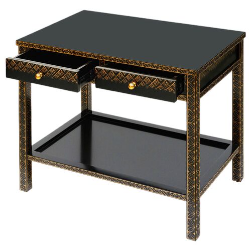 Percival Side Table, Black/Gold 5 Percival Side Table, Black/Gold