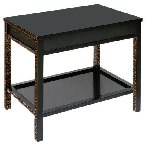 Percival Side Table, Black/Gold 8 Percival Side Table, Black/Gold