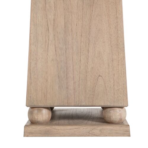 Chess Pedestal Table, Natural 3 Chess Pedestal Table, Natural