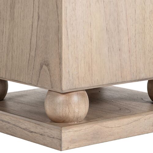Chess Pedestal Table, Natural 7 Chess Pedestal Table, Natural