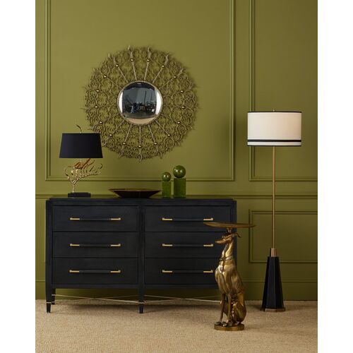 Ballyregan Aluminum Accent Table, Antique Brass 5 Ballyregan Aluminum Accent Table, Antique Brass