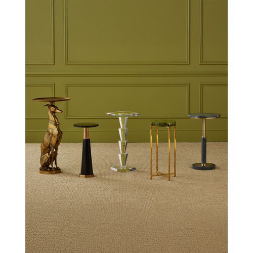 Ballyregan Aluminum Accent Table, Antique Brass 6 Ballyregan Aluminum Accent Table, Antique Brass