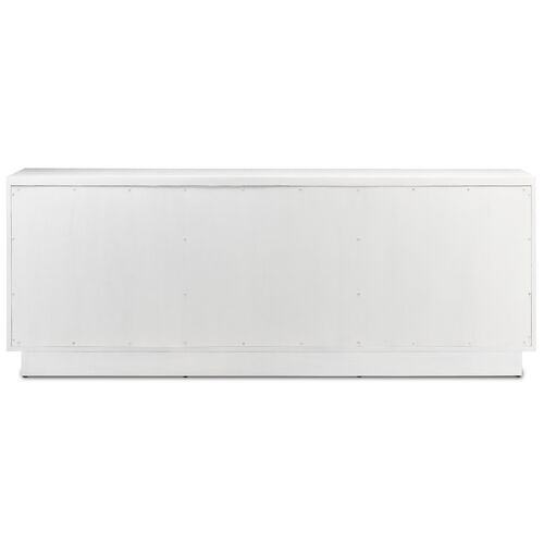 Morombe Credenza, Cerused White, Cerused White 5 Morombe Credenza, Cerused White, Cerused White