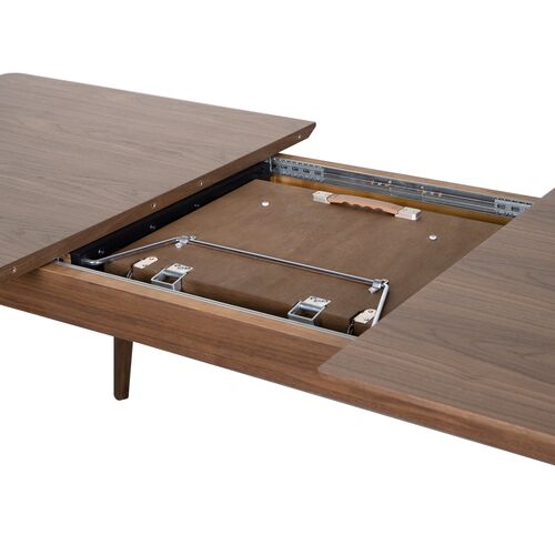 Roy Extension Dining Table, Walnut 6 Roy Extension Dining Table, Walnut