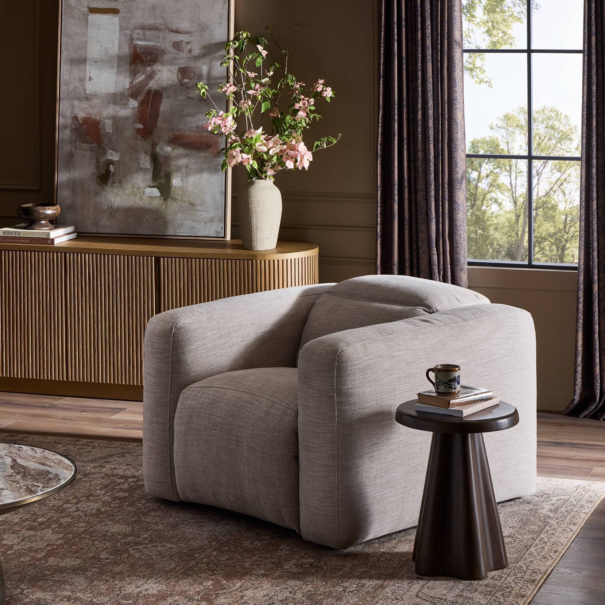 Jovi Power Recliner Accent Chair, Laken Stone 13 Jovi Power Recliner Accent Chair, Laken Stone