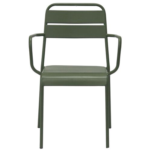 S/2 Terrafirma Outdoor Steel Armchairs 3 S/2 Terrafirma Outdoor Steel Armchairs