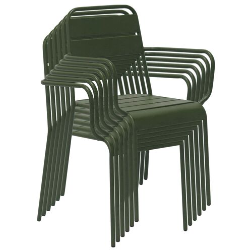 S/2 Terrafirma Outdoor Steel Armchairs 7 S/2 Terrafirma Outdoor Steel Armchairs