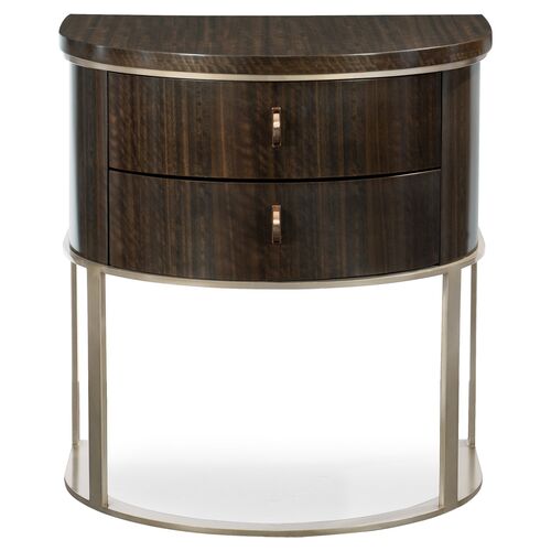 Moderne Nightstand, Aged Bourbon 2 Moderne Nightstand, Aged Bourbon