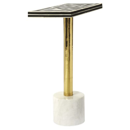 Vance Side Table, Black/White 3 Vance Side Table, Black/White