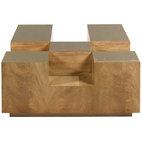 Plateau Cocktail Table, Almond 3 Plateau Cocktail Table, Almond