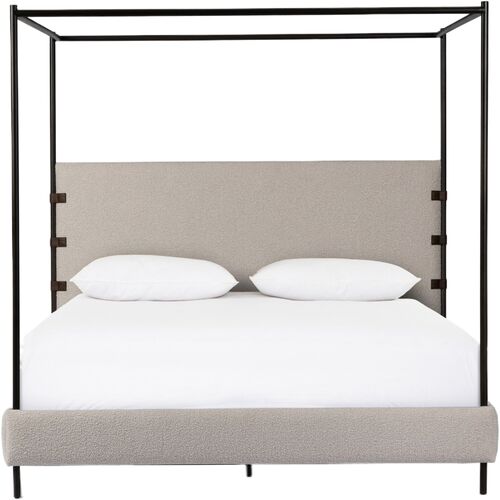 Winslow Boucle Canopy Bed 3 Winslow Boucle Canopy Bed