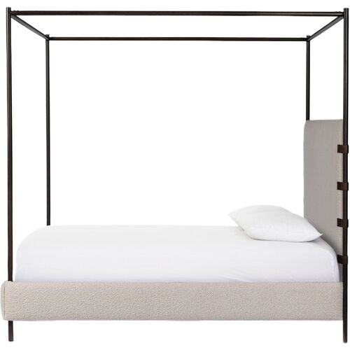 Winslow Boucle Canopy Bed 4 Winslow Boucle Canopy Bed