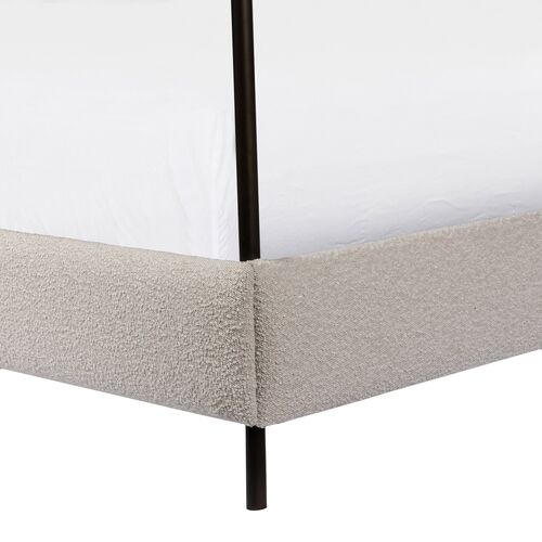 Winslow Boucle Canopy Bed 8 Winslow Boucle Canopy Bed