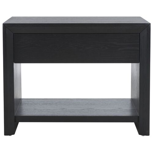 Darnell 1-Drawer Nightstand, Black 1 Darnell 1-Drawer Nightstand, Black