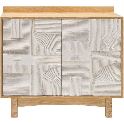 Yesela Oak Cabinet, Natural/White 2 Yesela Oak Cabinet, Natural/White