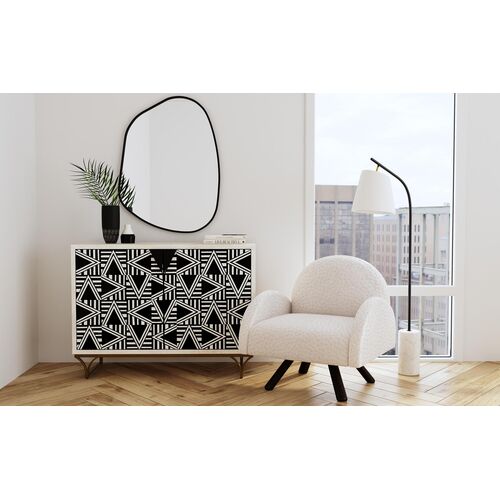 Lee Bone Inlay Bar Cabinet, Black/White/White Wash 8 Lee Bone Inlay Bar Cabinet, Black/White/White Wash