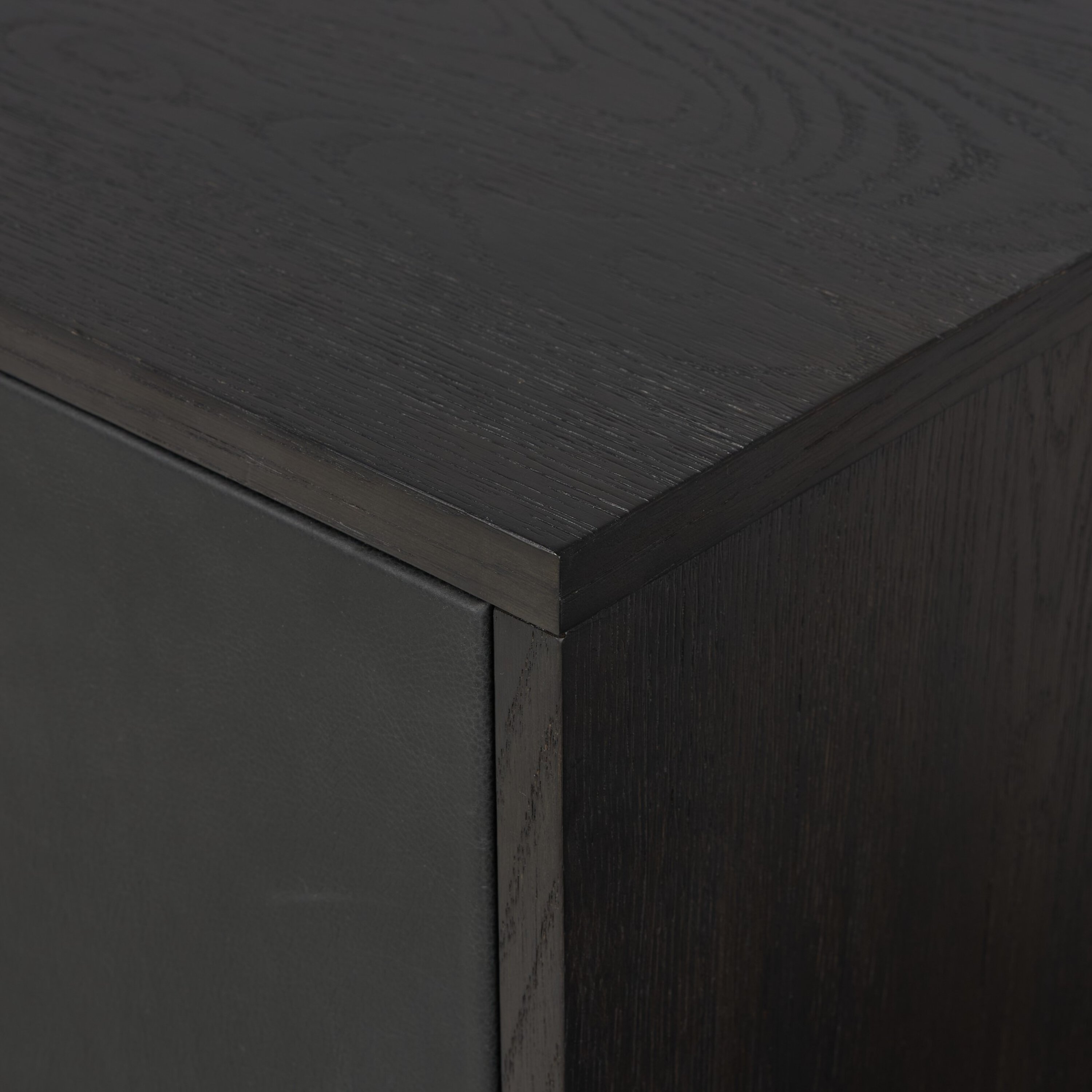 Scarlett 6-Door Media Console, Worn Black Oak 10 Scarlett 6-Door Media Console, Worn Black Oak