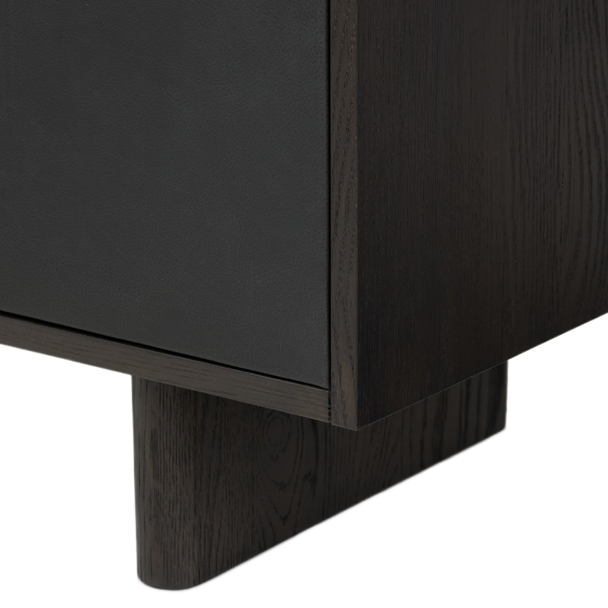 Scarlett 6-Door Media Console, Worn Black Oak 11 Scarlett 6-Door Media Console, Worn Black Oak