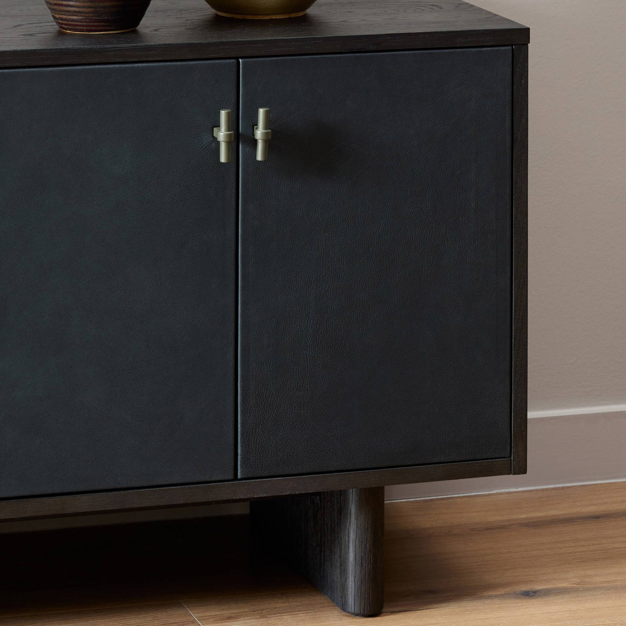 Scarlett 6-Door Media Console, Worn Black Oak 13 Scarlett 6-Door Media Console, Worn Black Oak