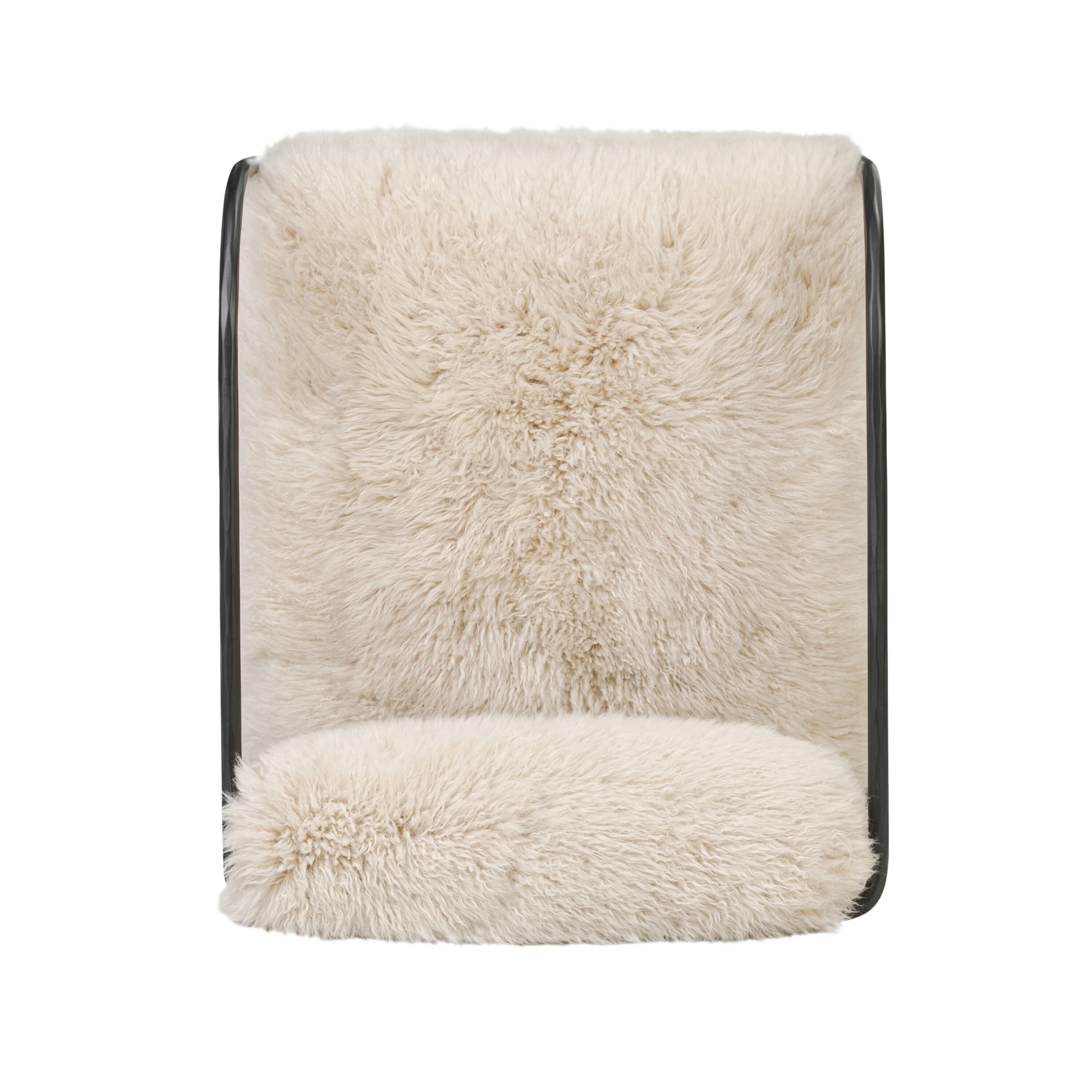 Vessira Chair, Champagne Mongolian Fur 7 Vessira Chair, Champagne Mongolian Fur