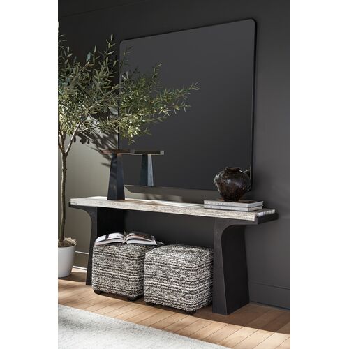 Posey Console Table, White Travertine 3 Posey Console Table, White Travertine