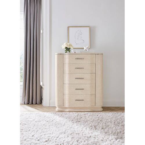 Nouveau Chic 5-Drawer Jewelry Chest, Sandstone 5 Nouveau Chic 5-Drawer Jewelry Chest, Sandstone