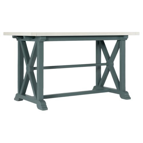 Serenity Piers Extension Friendship Table, Shell/Seaspray 1 Serenity Piers Extension Friendship Table, Shell/Seaspray