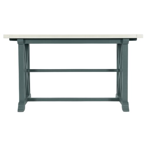 Serenity Piers Extension Friendship Table, Shell/Seaspray 3 Serenity Piers Extension Friendship Table, Shell/Seaspray