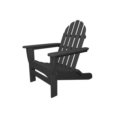 Classic Folding Adirondack Chair, Slate Gray 1 Classic Folding Adirondack Chair, Slate Gray