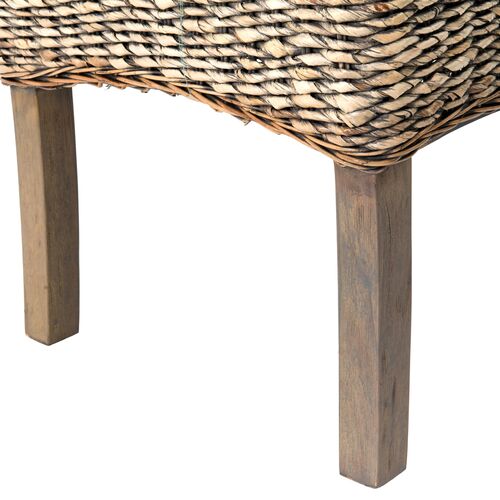 Mae Banana-Leaf Dining Chair, Gray/Cream 7 Mae Banana-Leaf Dining Chair, Gray/Cream