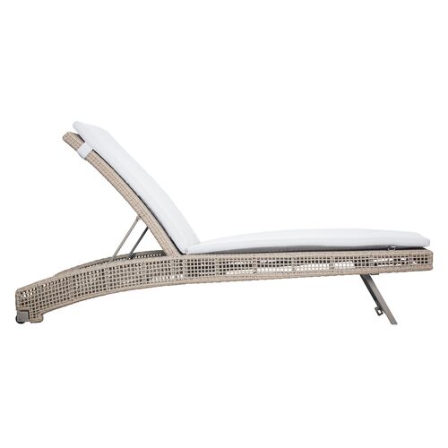 S/2 Chip Outdoor Chaises, Light Gray Rope 3 S/2 Chip Outdoor Chaises, Light Gray Rope
