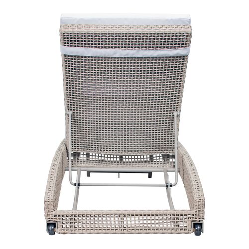 S/2 Chip Outdoor Chaises, Light Gray Rope 4 S/2 Chip Outdoor Chaises, Light Gray Rope