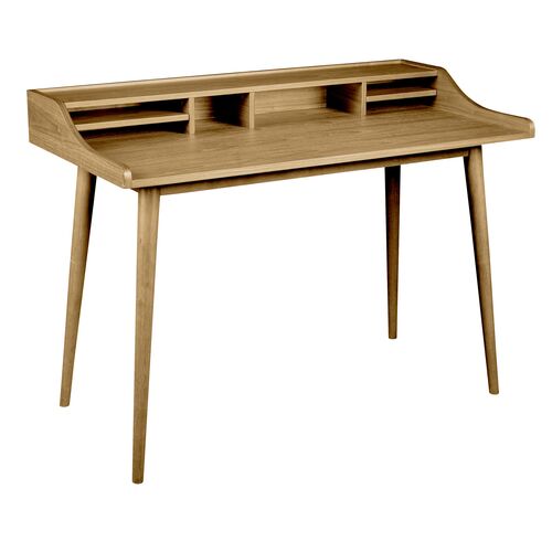 Reginald Desk, White Oak Veneer 2 Reginald Desk, White Oak Veneer