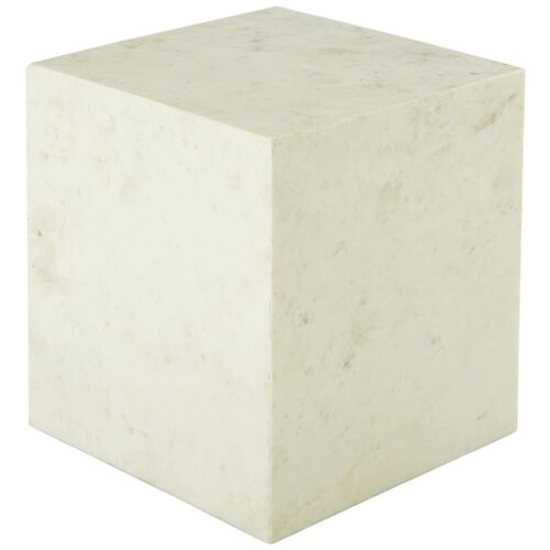 Brooklyn End Table, Polar White Marble 1 Brooklyn End Table, Polar White Marble